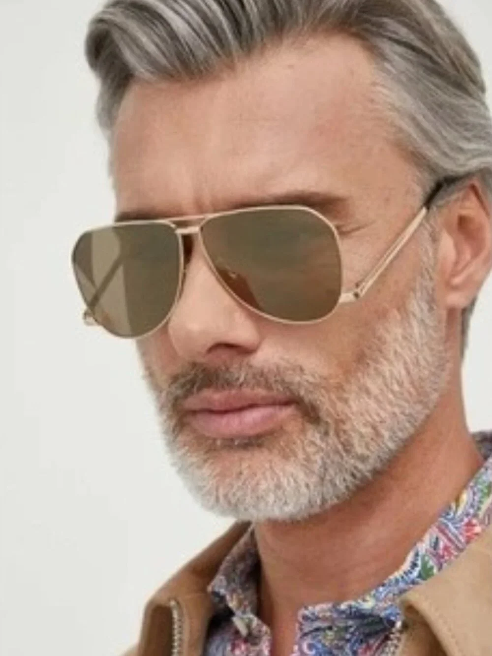 New Saint Laurent Unisex Gold Aviator Sunglasses SL690 DUST 004